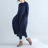 Women Cotton Turtleneck Dress 