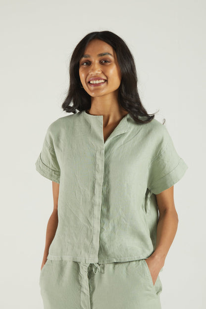 The Daydreams Shirt in Light Olive - Littles Collection 