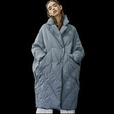 Thicker Duck Down Jacket Cocoon&Bat Type Parkas Big Pocket women_fashion - littlescollection