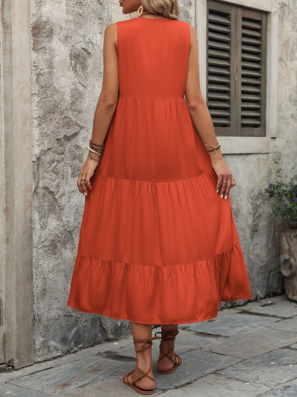 Ivy Lane Decorative Button Dress - Littles Collection 