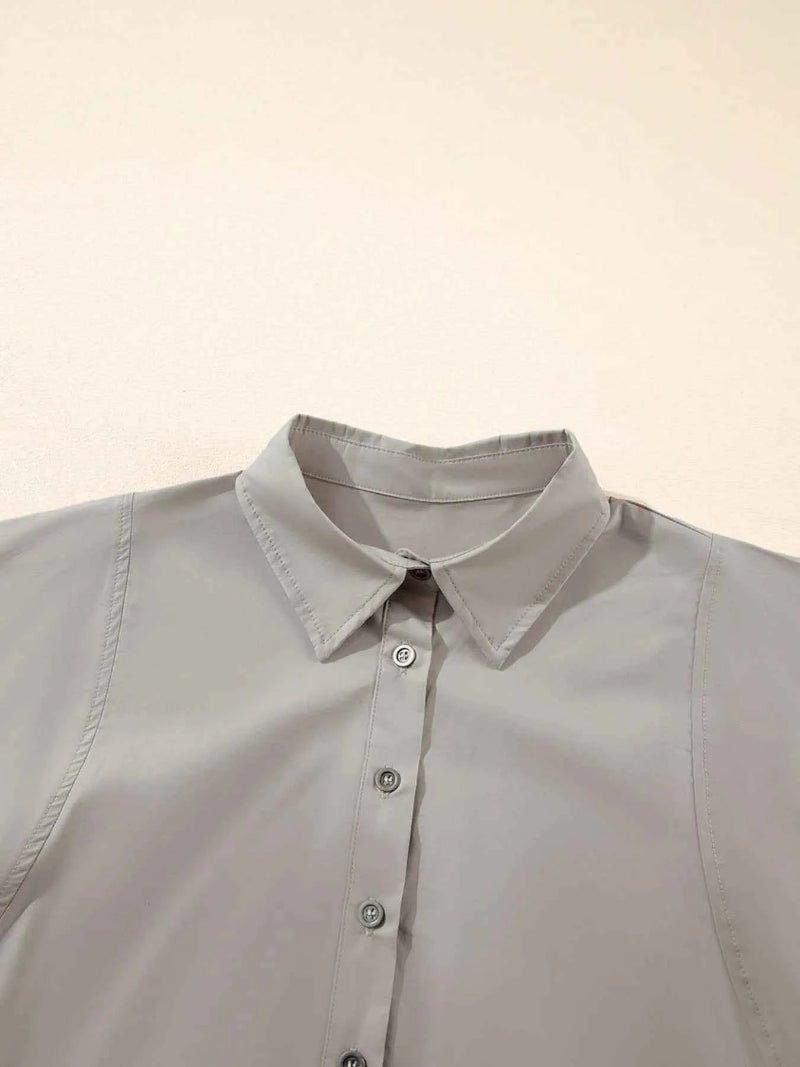 women_fashion - littlescollectionTopsAabba Button Up Lantern Sleeve Vintage Vibes Shirtlittlescollection