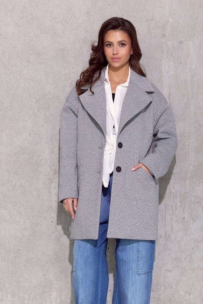 women_fashion - littlescollectionCoats JacketsBetty Oversized Short Jacket With Dropped ShoulderMatterhorn_Color_beige