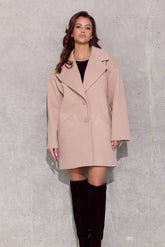 women_fashion - littlescollectionCoats JacketsBetty Oversized Short Jacket With Dropped ShoulderMatterhorn_Color_beige