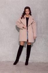 women_fashion - littlescollectionCoats JacketsBetty Oversized Short Jacket With Dropped ShoulderMatterhorn_Color_beige