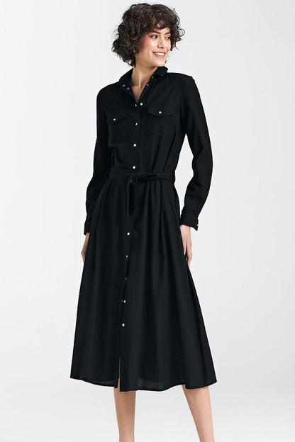 women_fashion - littlescollectionDressA - Line Nife Day Dress Button - Up With Side PocketsMatterhorn_ProductId_192967