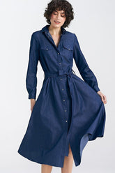 women_fashion - littlescollectionDressA - Line Nife Day Dress Button - Up With Side PocketsMatterhorn_ProductId_192967
