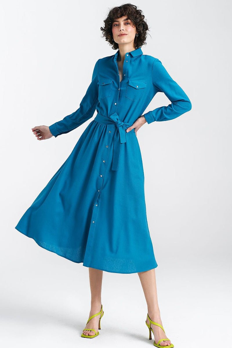 women_fashion - littlescollectionDressA - Line Nife Day Dress Button - Up With Side PocketsMatterhorn_ProductId_192967