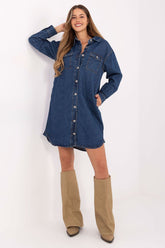 Denim Sublevel In Blue Cotton Dress