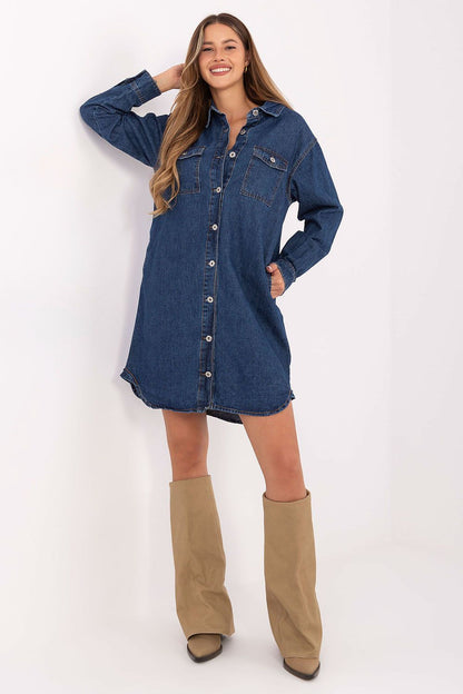 Denim Sublevel In Blue Cotton Dress