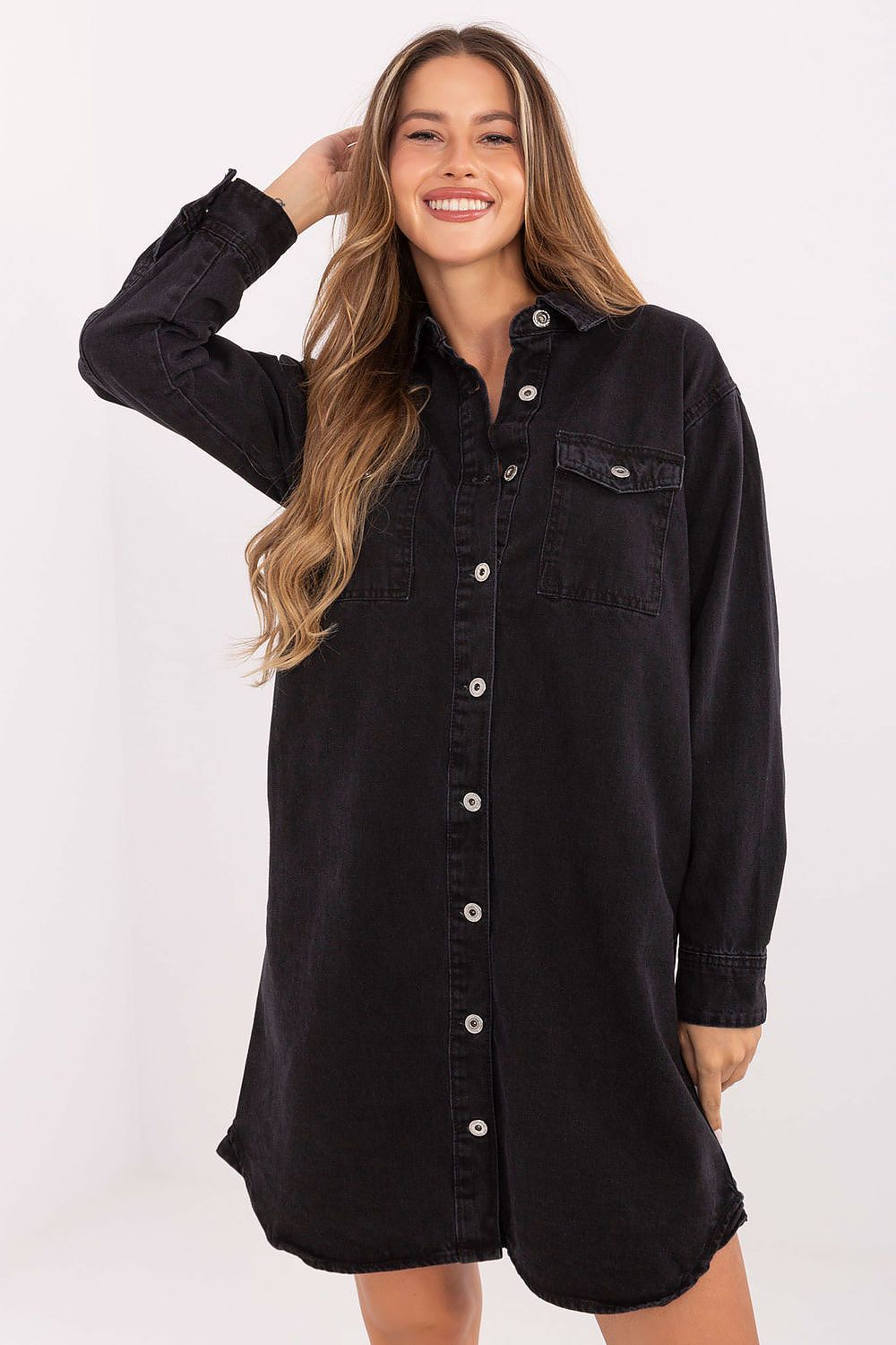Denim Sublevel In Blue Cotton Dress  Daydress model 215886 Sublevel 
