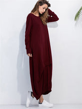 Full Size Long Sleeve Sweatshirt Dress - Littles Collection 