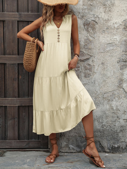 Ivy Lane Decorative Button Dress - Littles Collection 
