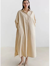 JNT Shirt Dress Cotton Korean Version Oversized - Littles Collection 