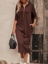 Striped Zip Front Hooded Dress - Littles Collection 