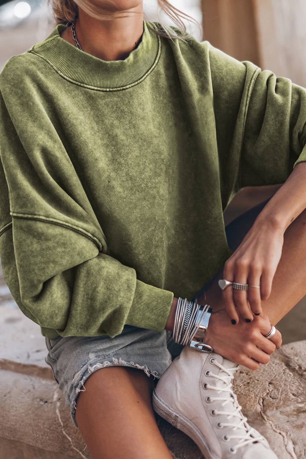 Mock-neck-Velvet-Dropped-Shoulder-Sweatshirt-women_fashion - littlescollection