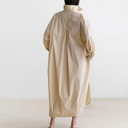 JNT Shirt Dress Cotton Korean Version Oversized - Littles Collection 